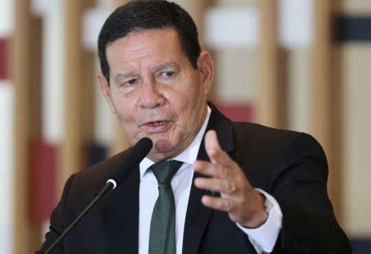 O vice-presidente Hamilton Mourão