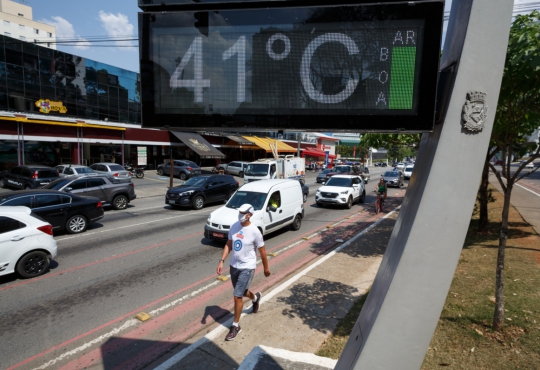Calor na cidade de São Paulo