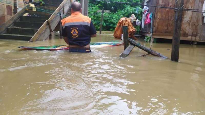Chuvas em Ubatuba deixa famílias desabrigadas