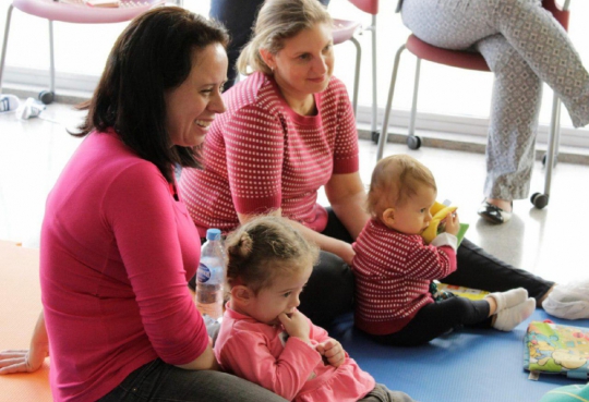Mulheres durante curso de gestante em uma maternidade em São Paulo