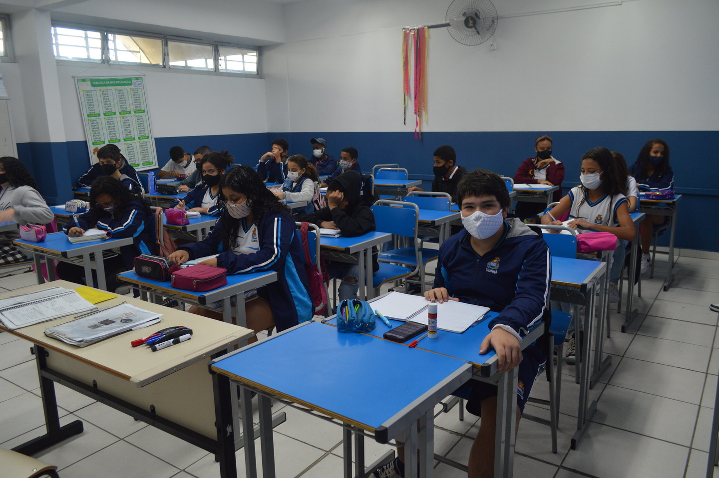 A Prefeitura iniciou a retomada das aulas presenciais, por nível de ensino de maneira gradativa