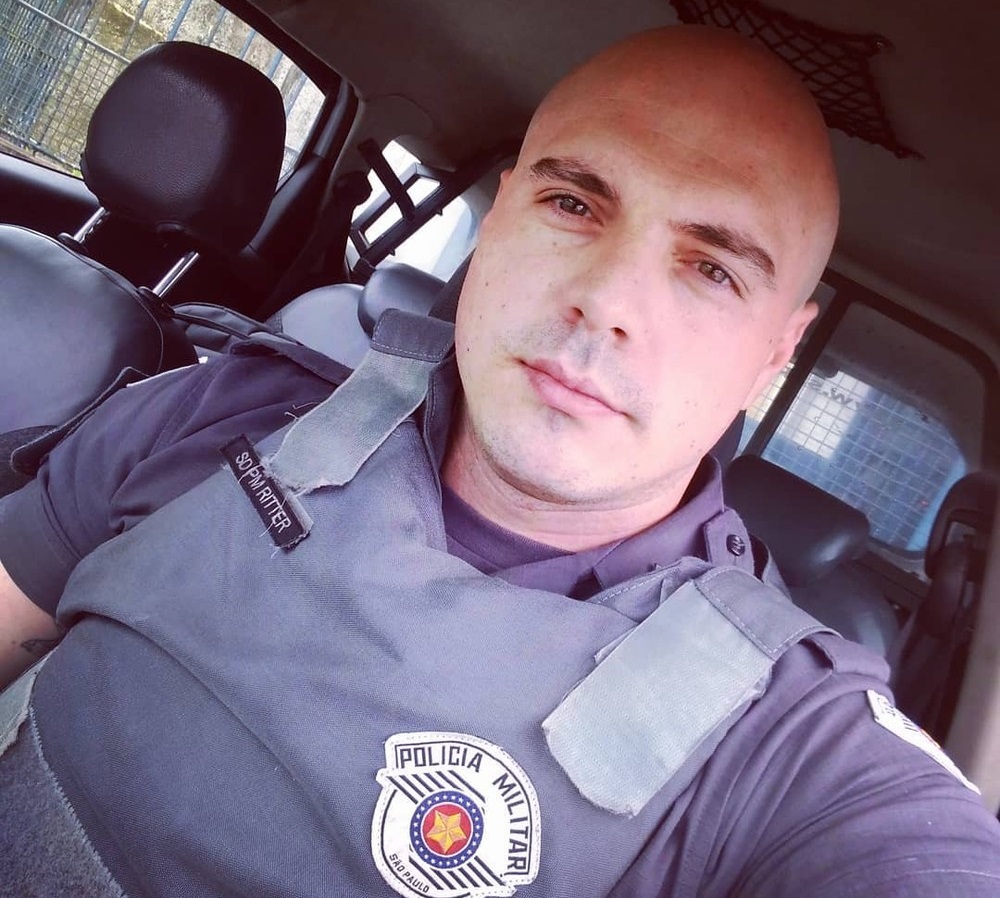 Policial militar Juliano Ritter, de 31 anos, foi baleado com um tiro na cabeça e morreu após passar por uma cirurgia neurológica