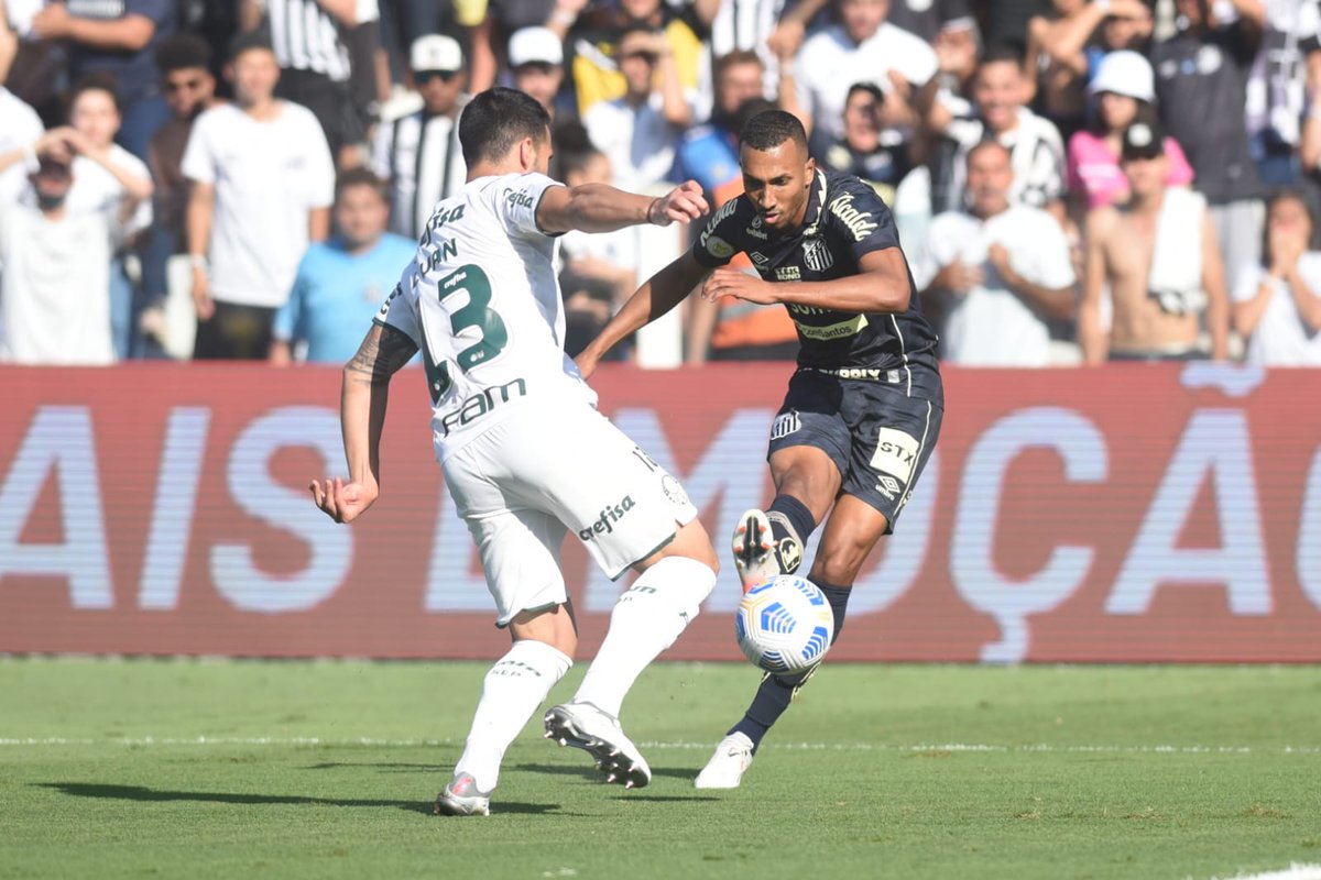 O Palmeiras venceu o Santos por 2 a 0 em clássico sem muitas emoções na Vila