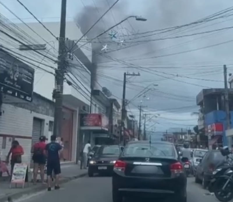 Incêndio atinge imóvel em Praia Grande; causa ainda é desconhecida