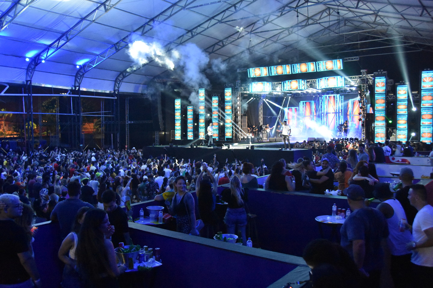 Israel e Rodolfo se apresentaram em Praia Grande durante a edição 2022 da Estação Verão