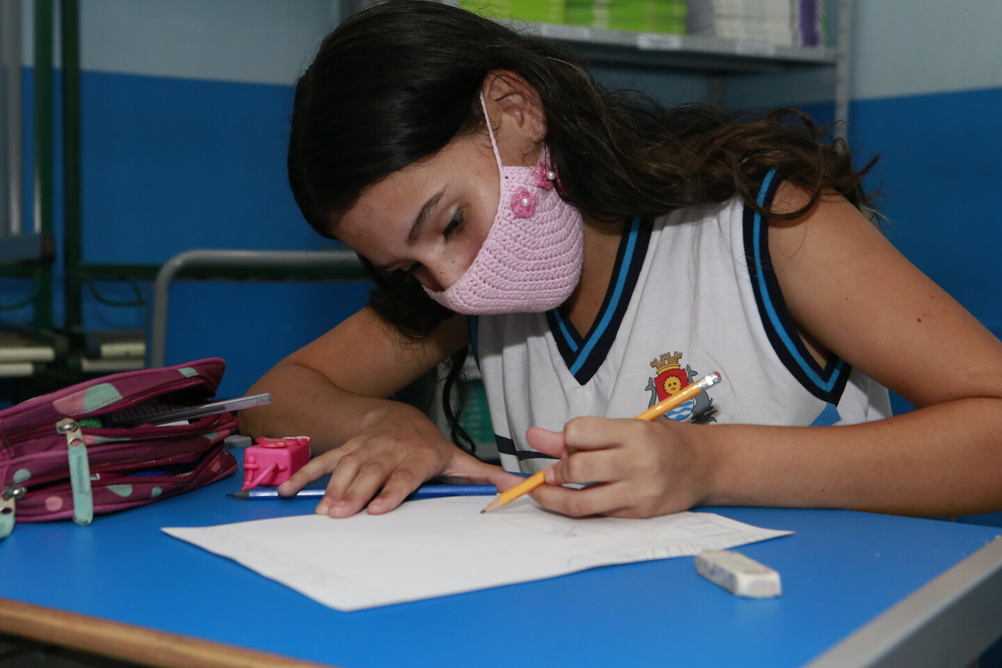 Máscaras nas escolas da região voltam a sua obrigatoriedade
