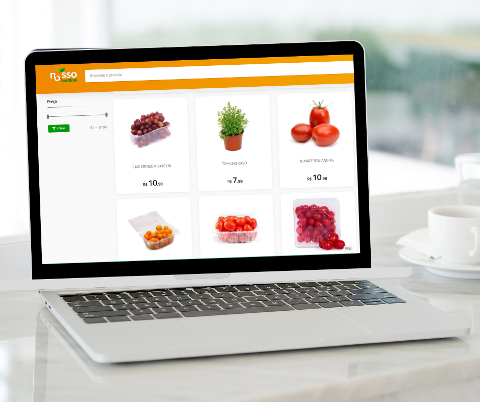 Hortifruti em Santos se adaptou à venda online pouco depois da inauguração da loja física