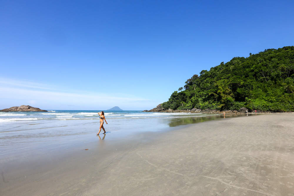 Em Juquehy, alguns turistas celebravam a ausência de barulho alto vindo de caixas de som