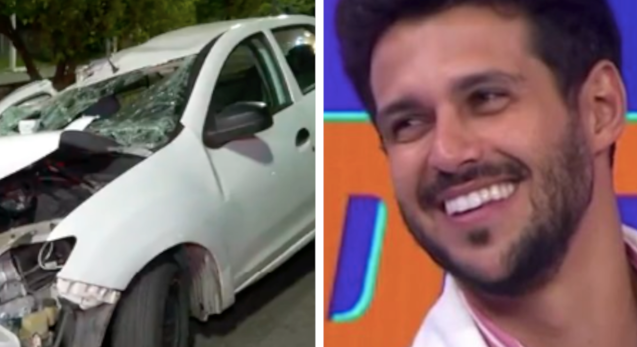 Ex-BBB Rodrigo sofre acidente de carro