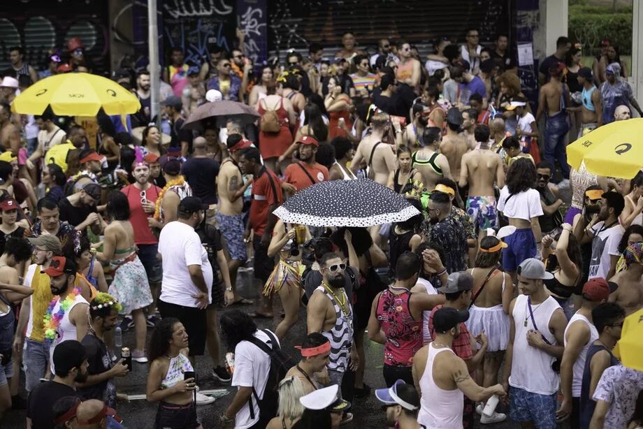 Bloco de Carnaval na cidade de São Paulo