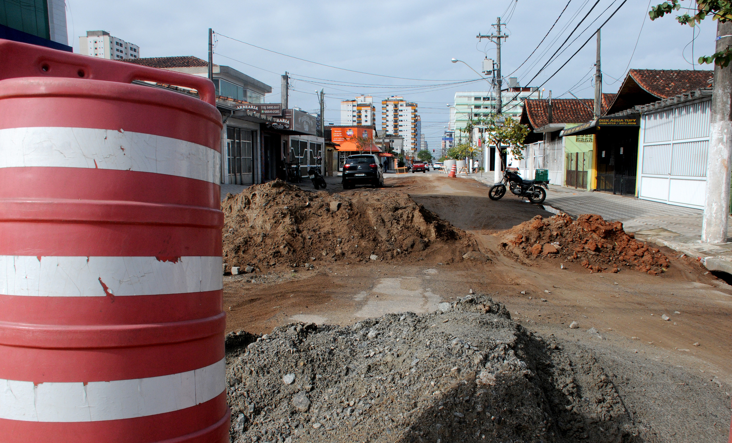 Tupi terá trechos interditados para obras de drenagem