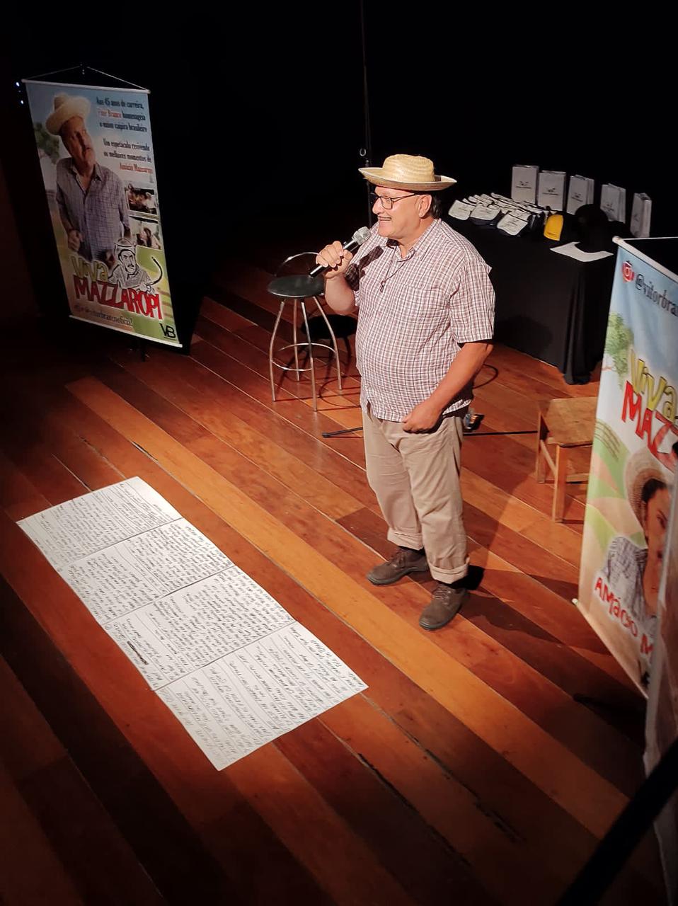 Troca de alimentos para o espetáculo 'Viva Mazzaropi' inicia nesta quarta (13)