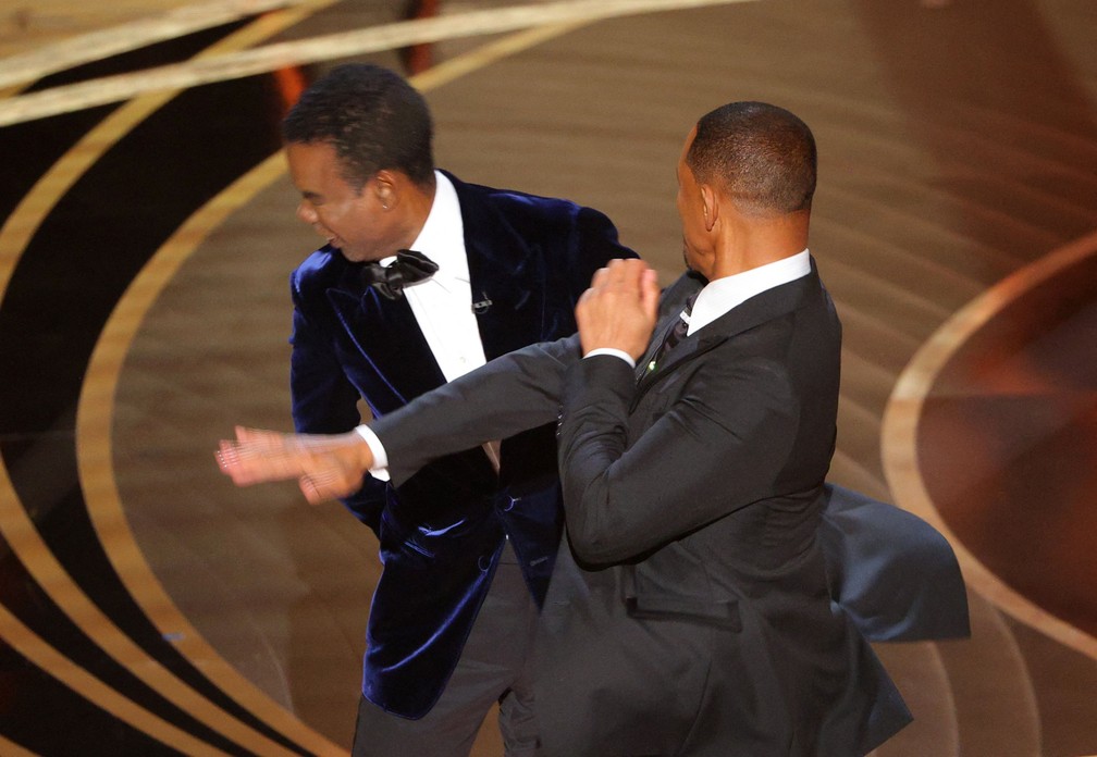 Will Smith dá tapa em Chris Rock no Oscar