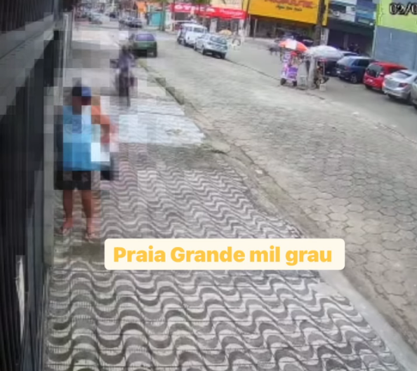 Homem rouba casal de idosos na porta de casa, em Praia Grande