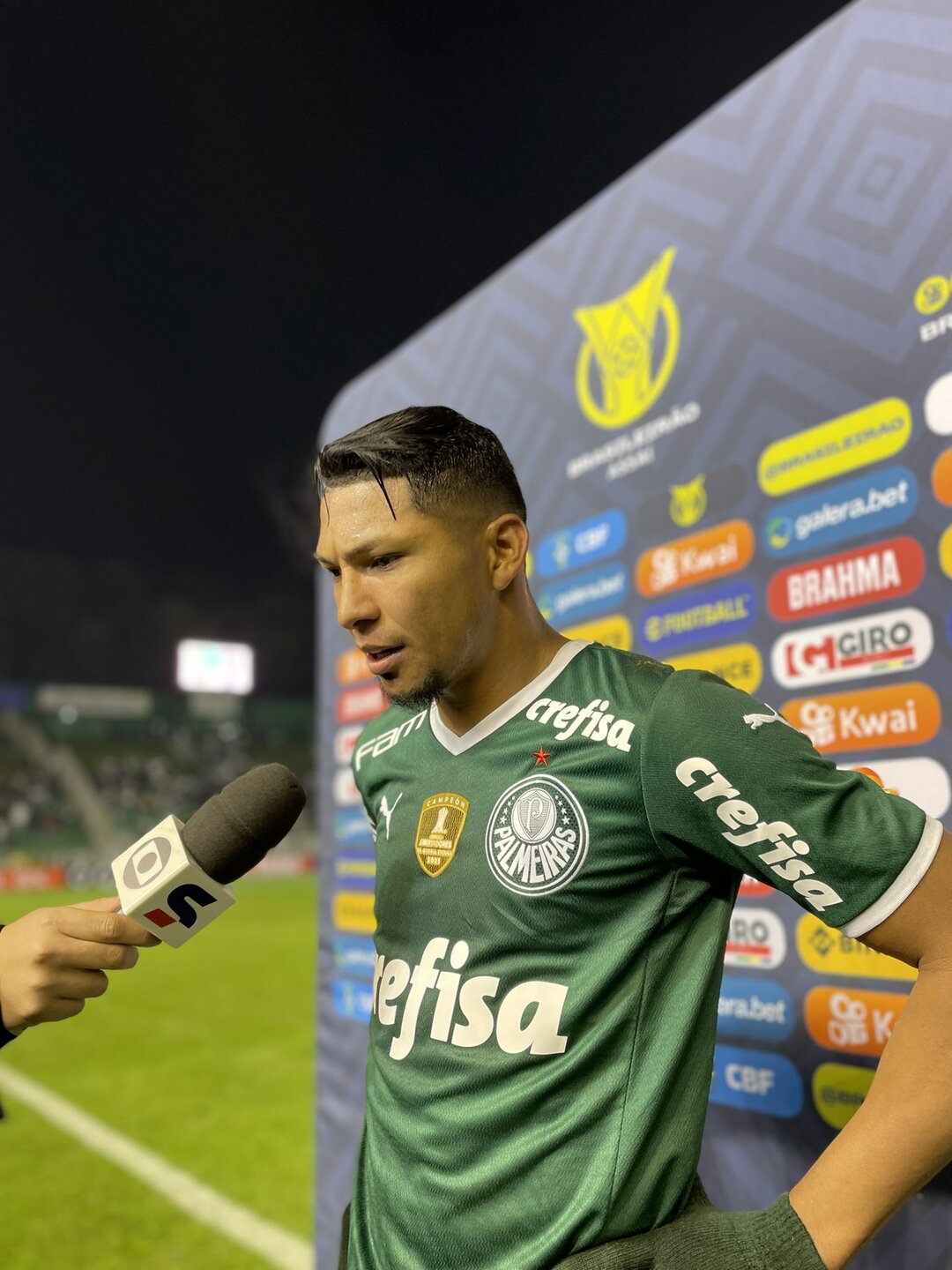 Roni abriu o placar para o Palmeiras contra o Juventude