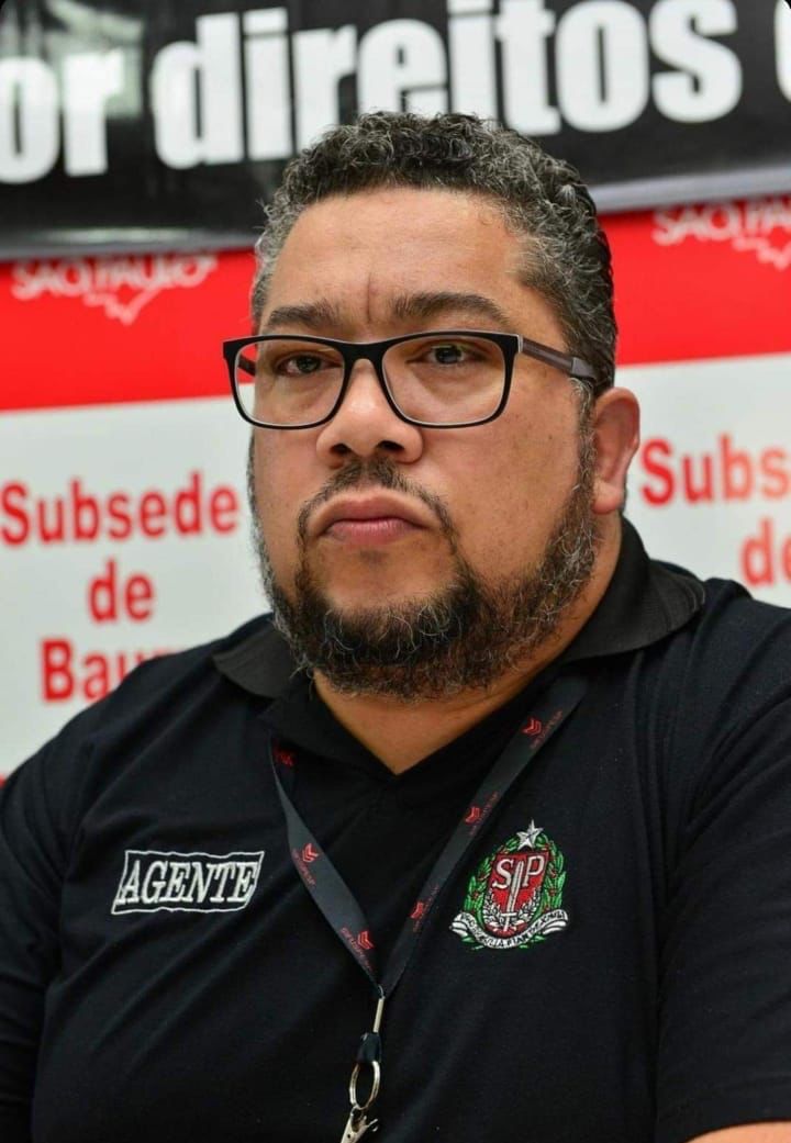 Fábio Jabá, policial penal e presidente do Sindicato dos Funcionários do Sistema Prisional de São Paulo