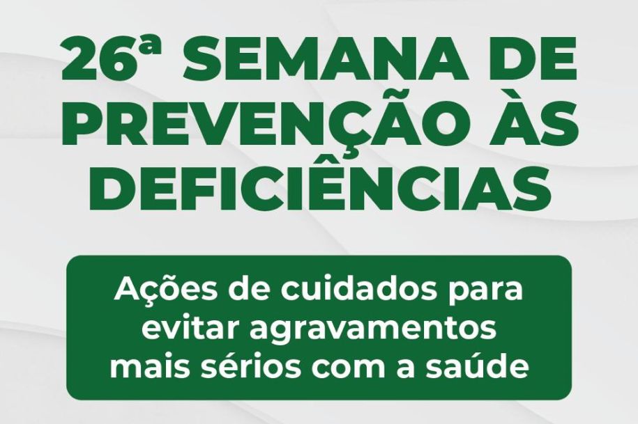 26ª Semana de Prevenção às Deficiências conta com palestras em SV