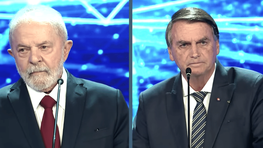 Bolsonaro e Lula em debate