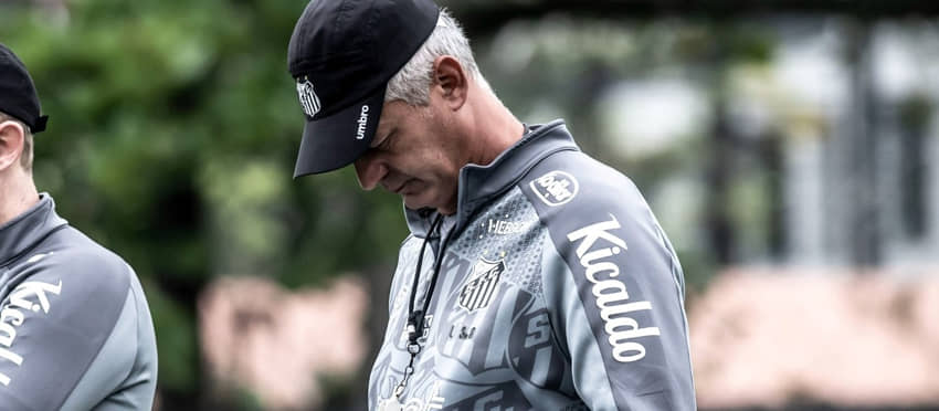 Lisca, em treino no Peixe.