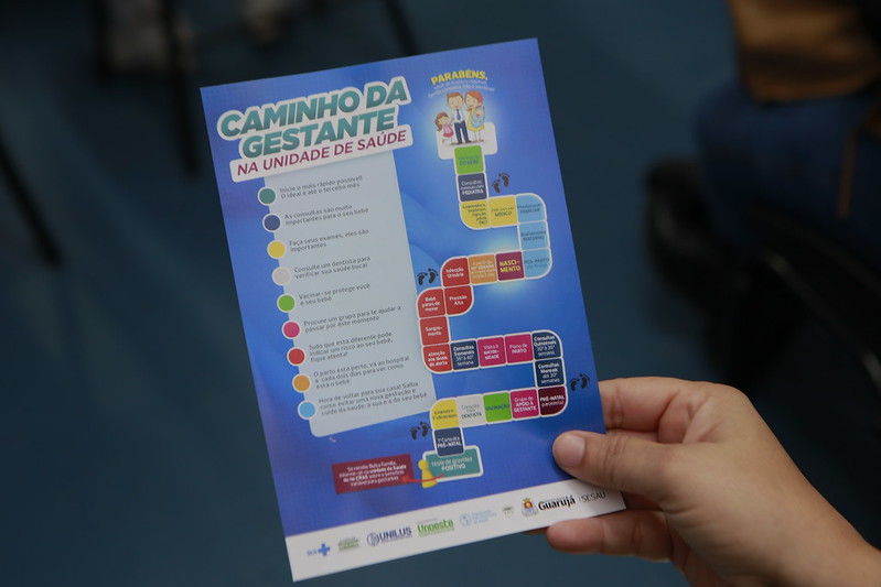 O material também possui dicas sobre nutrição durante a fase de gravidez
