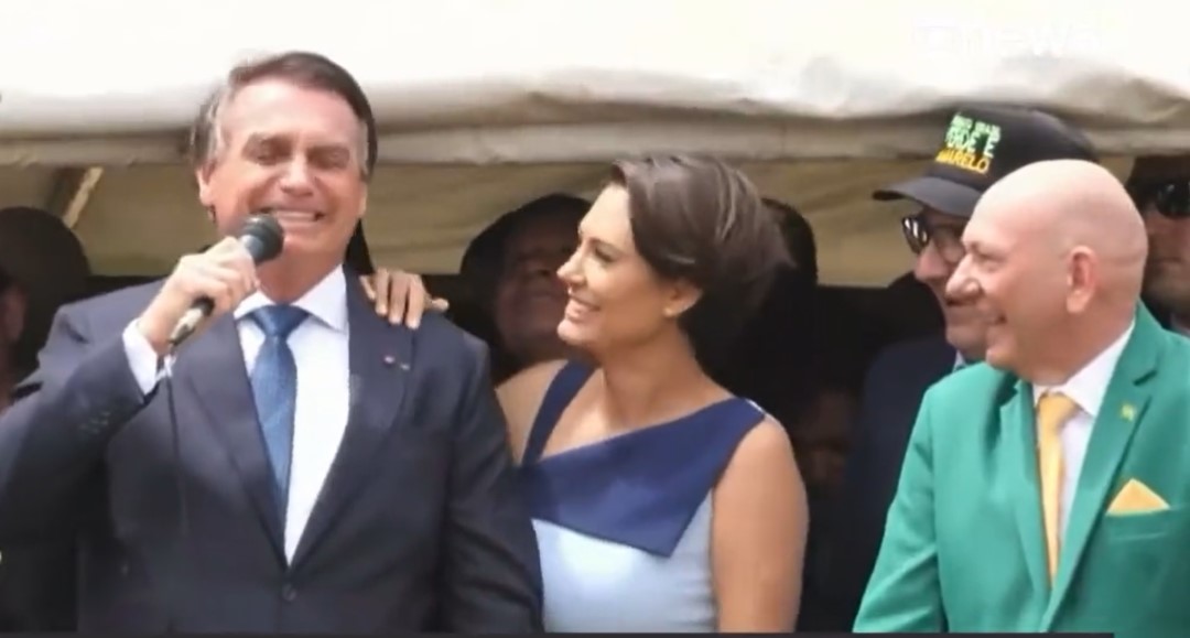 Bolsonaro durante discurso de 7 de Setembro, em Brasília