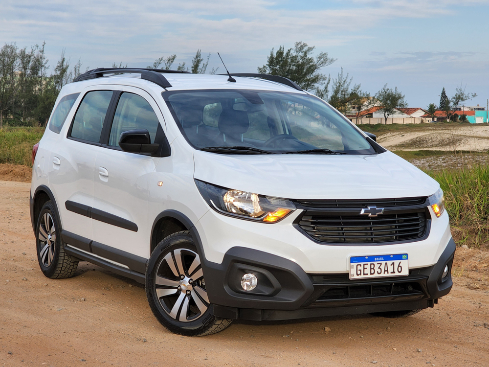 O Spin Activ7 se inspira no visual dos SUVs da Chevrolet, especialmente o Equinox