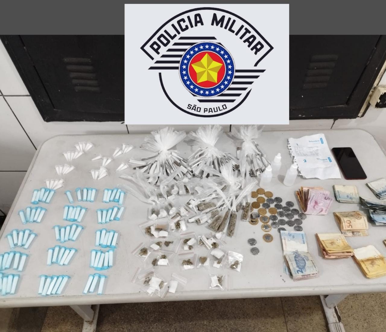 O traficante permanece a disposição da Justiça