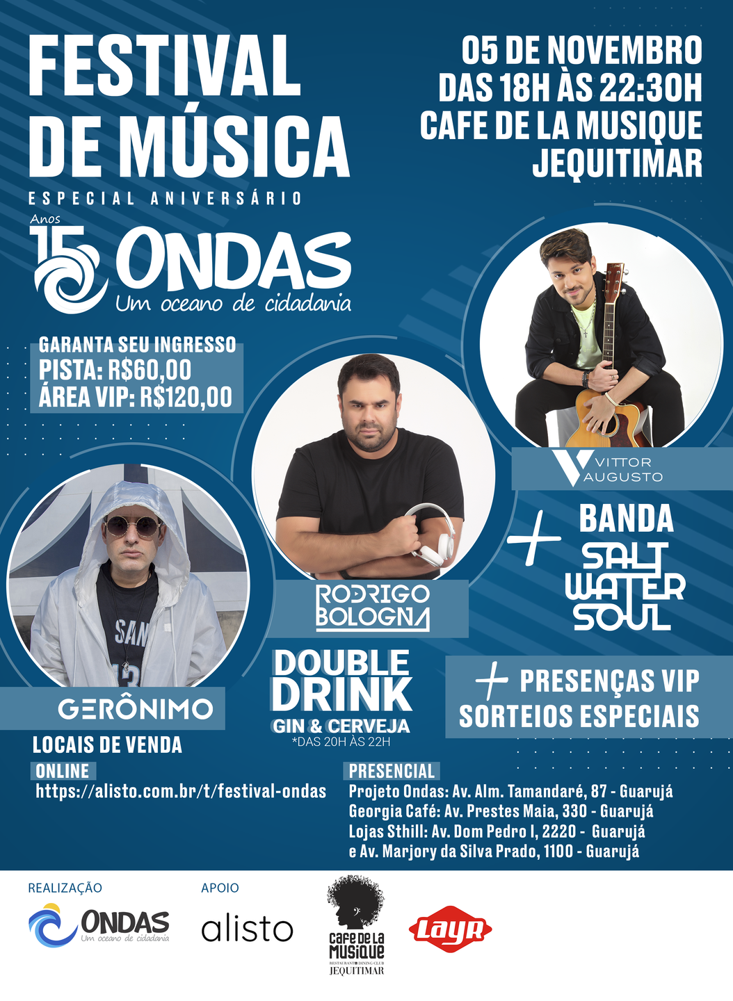 O evento contará com a participação de bandas locais e de São Paulo