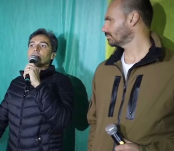 Paulo Mansur (PL) e Eduardo Bolsonaro (PL)