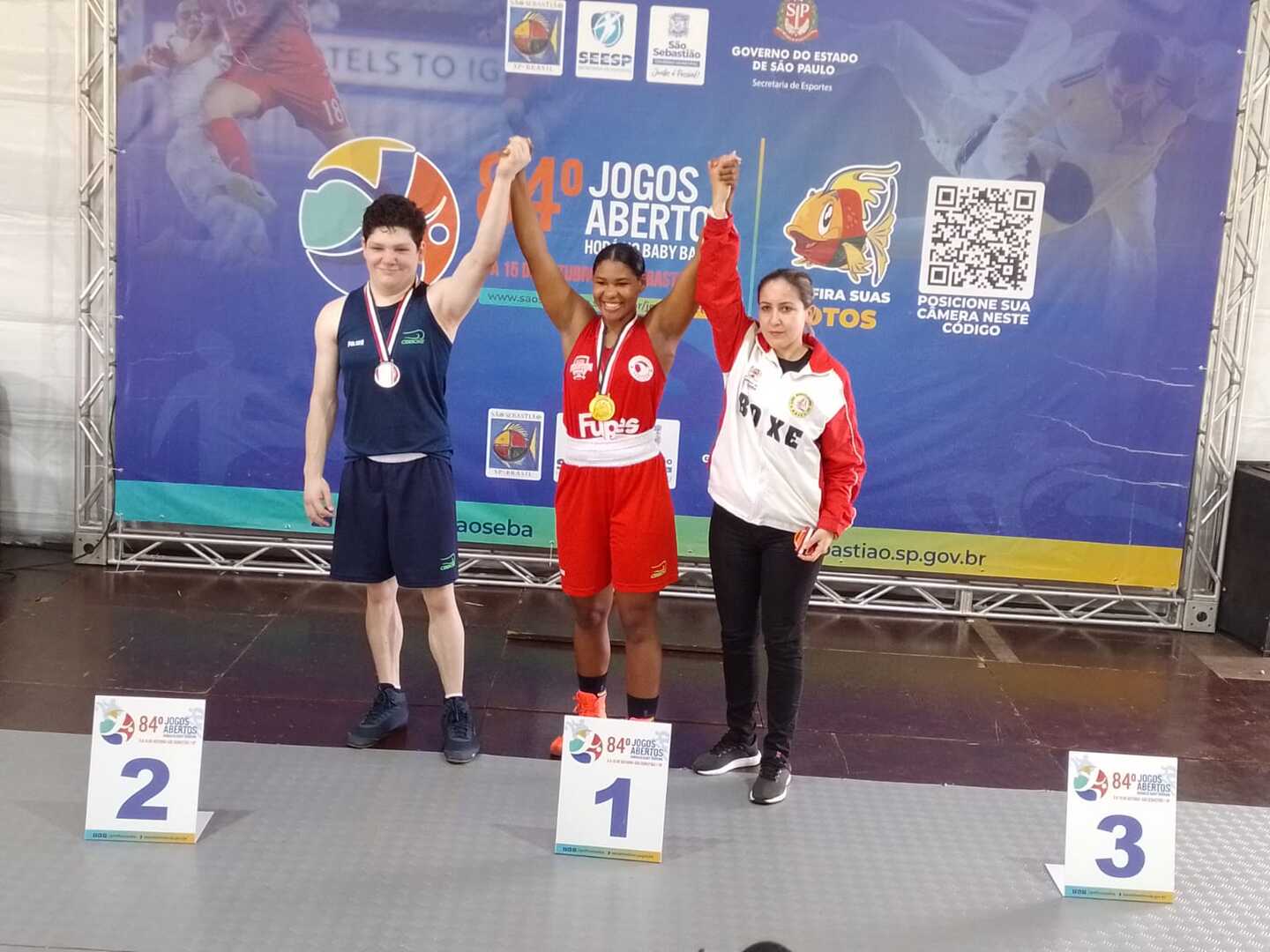 A atleta conquistou a prata no boxe feminino em sua primeira participação nos Jogos Abertos do Interior
