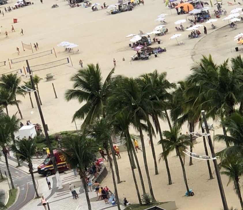 As buscas começaram com moto aquática e bote de salvamento inflável