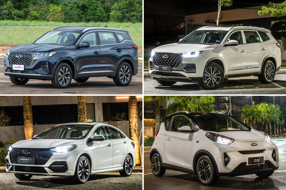 Caoa Chery Tiggo 7 Pro Max Drive, Tiggo 8 TXS Max Drive, Arrizo 6 e iCar