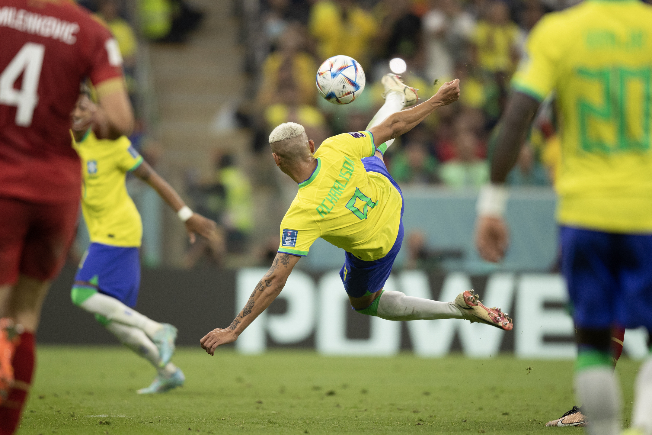 Richarlison fez pintura na primeira partida da Seleção Brasileira