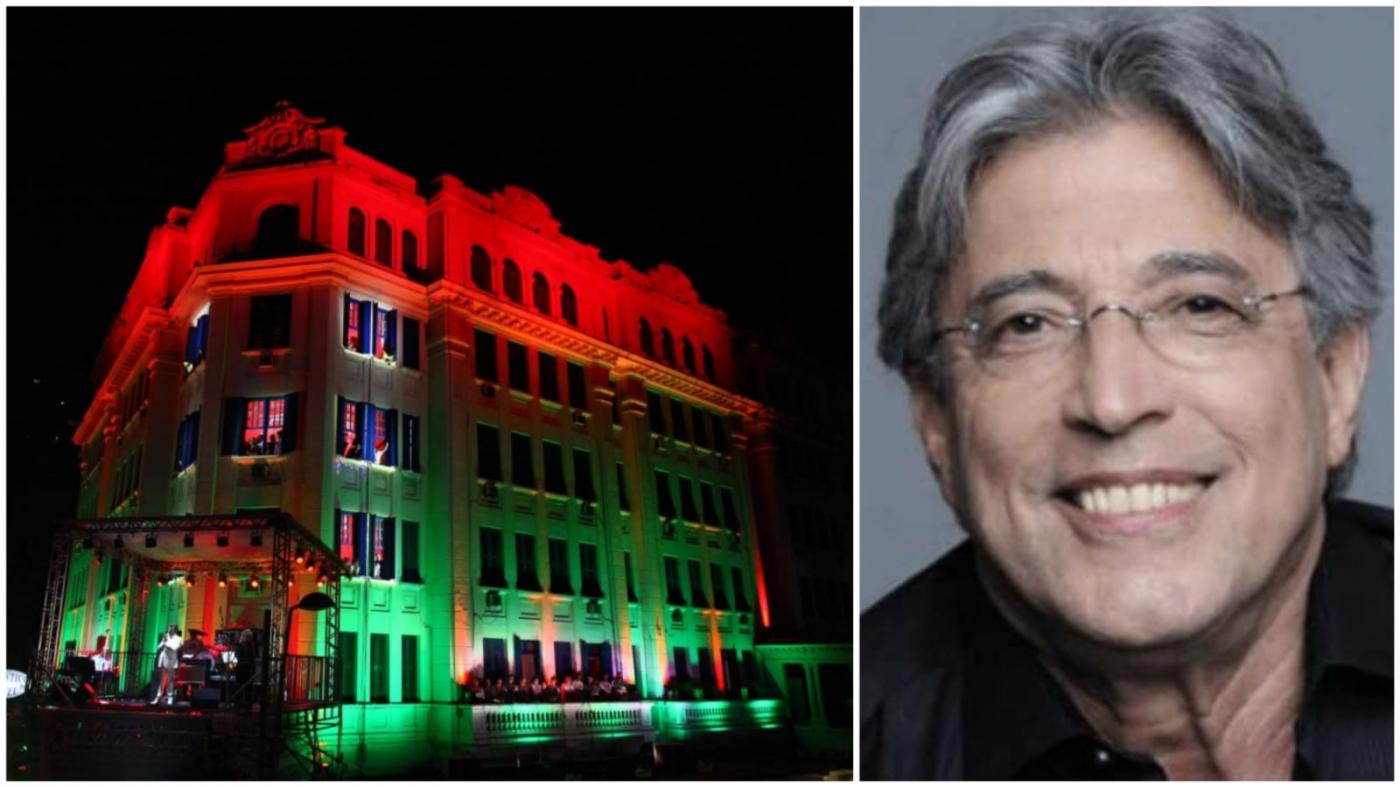 As apresentações são realizadas nas sacadas e janelas do Atlântico Hotel