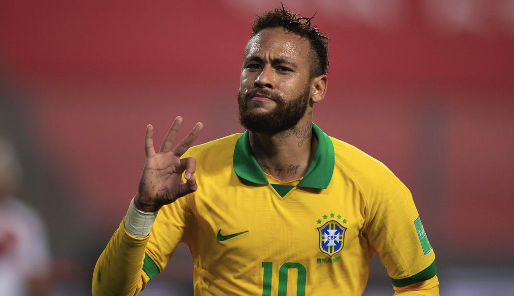 O jogador Neymar.