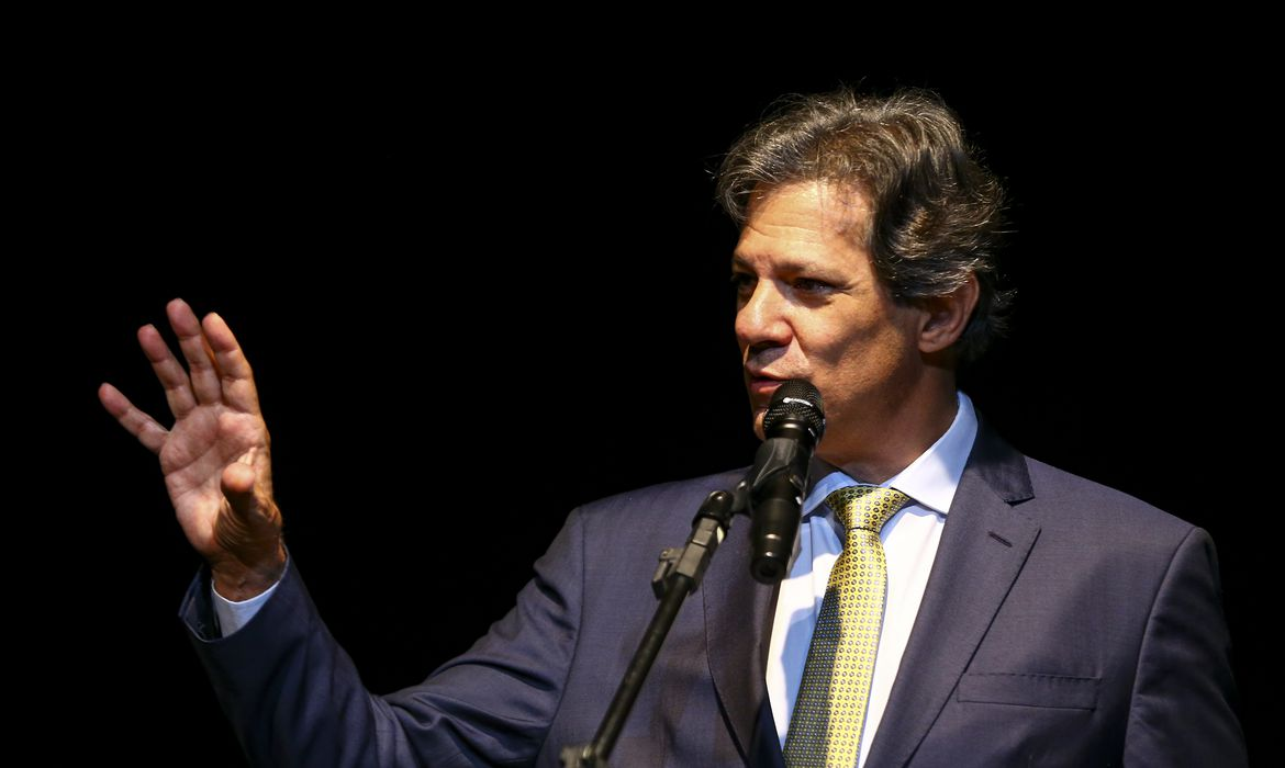 O ministro da Fazenda, Fernando Haddad
