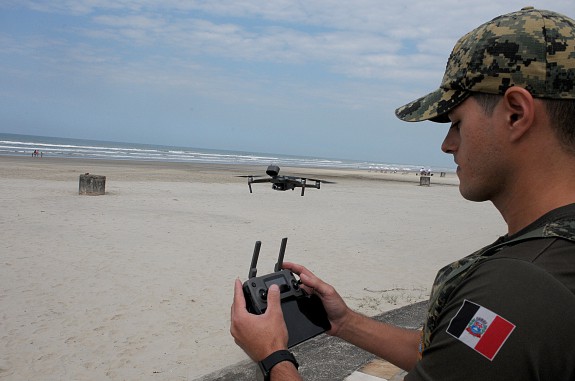 Mapeamento da orla da praia com drones