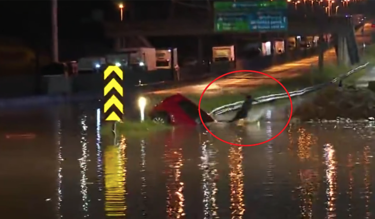 A rodovia precisou ser interditada nos dois sentidos