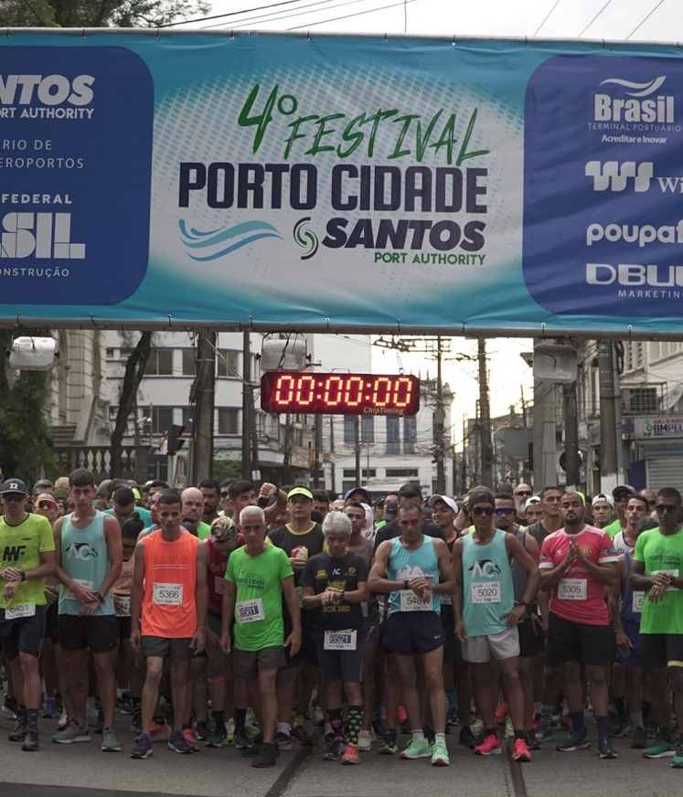 4&ordm; Festival Porto-Cidade Caminhada e Corrida 5K, em Santos
