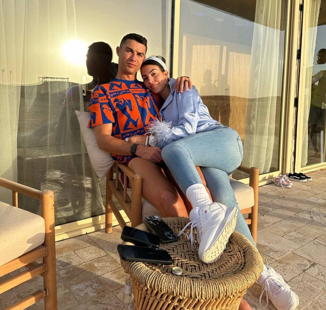 Georgina Rodríguez e o marido, o jogador Cristiano Ronaldo