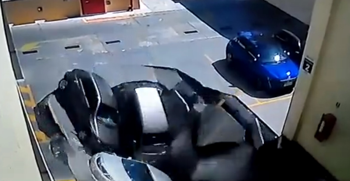 Momento do incidente do Osasco Plaza Shopping