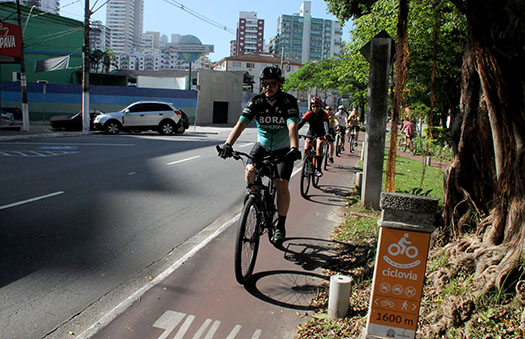 A Secretaria Municipal de Trânsito de Praia Grande (Setran) estima que um terço da população possua bicicleta e que a utilize como meio de transporte diário