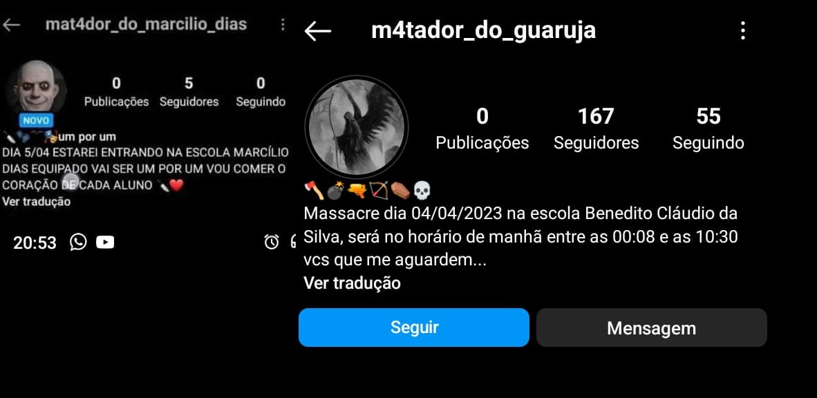 Ameaças surgiram durante o fim de semana, em Guarujá