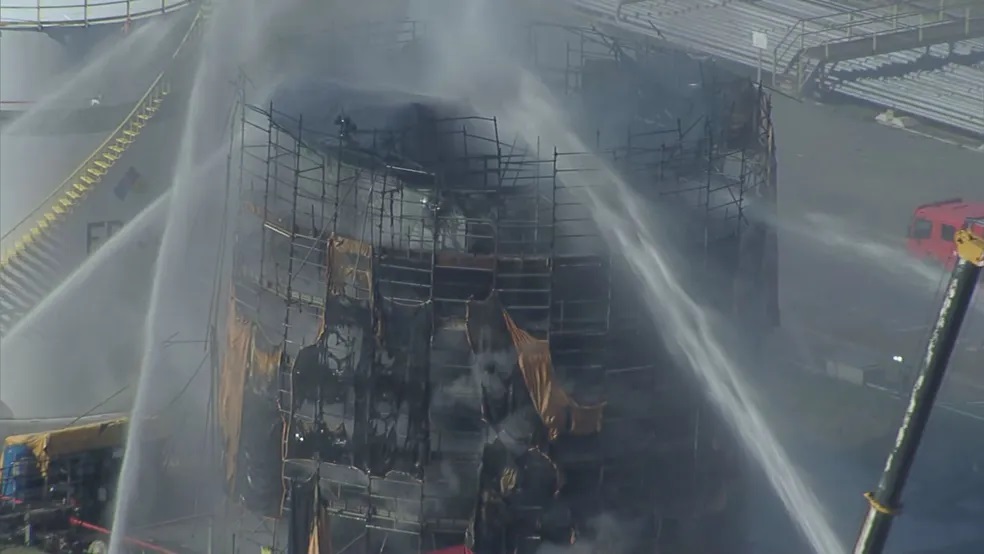 Incêndio atingiu empresa Braskem, no ABC Paulista