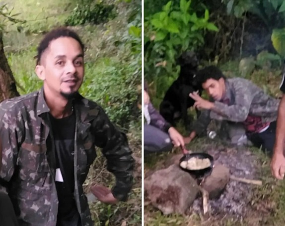 Pescadores passam a noite em floresta no Guarujá