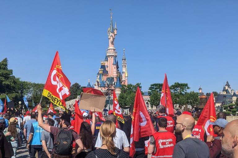 Greve de funcionários da Disneyland em Paris