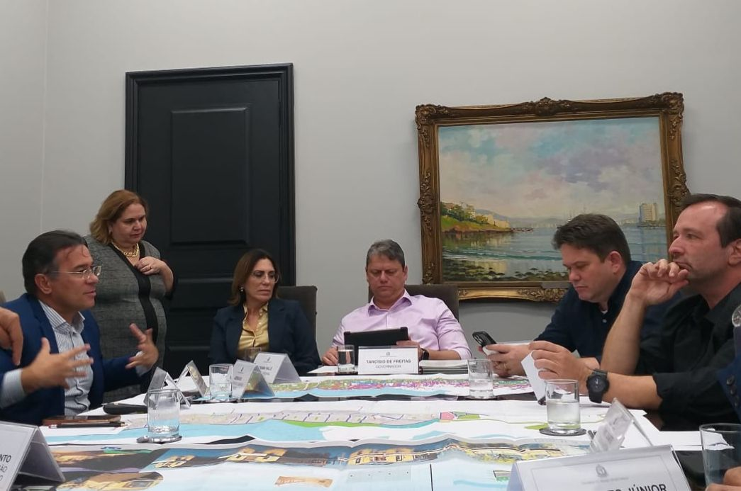 Prefeito Ademário se reuniu com o Governador do Estado de SP Tarcísio de Freitas