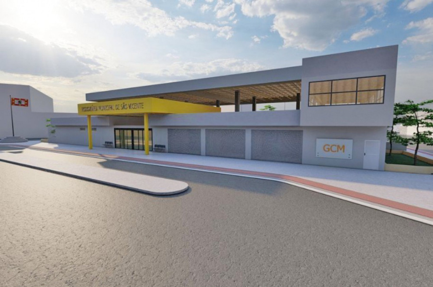 A Nova Rodoviária de São Vicente ocupará o espaço da Praça Bernardino de Campos, no Centro