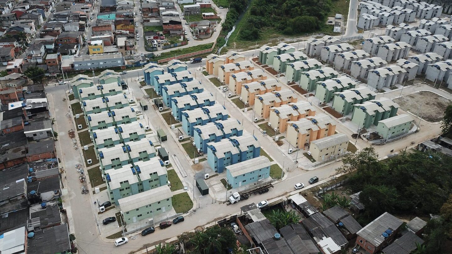 A primeira fase do empreendimento resultou na entrega de 574 unidades