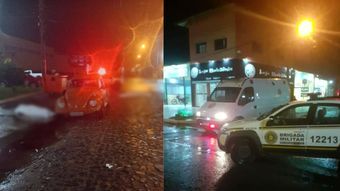 O suspeito detido possui passagens pela polícia, entre elas: ameaça, lesão corporal, porte ilegal de arma de fogo